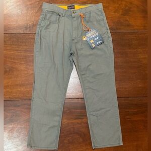 Mens Pants WEAR FIRST Casual Stretch Slate Gray 36 x 30 NWT